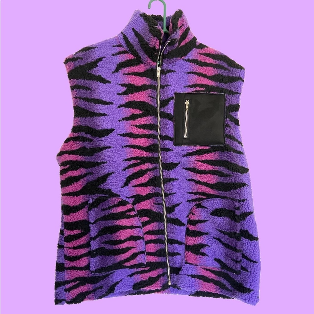 vintage zebra vest